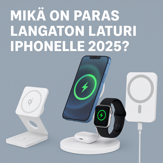 Paras langaton laturi iPhonelle 2025 – vertailukuva MagSafe-, matka- ja All-in-One-latureista