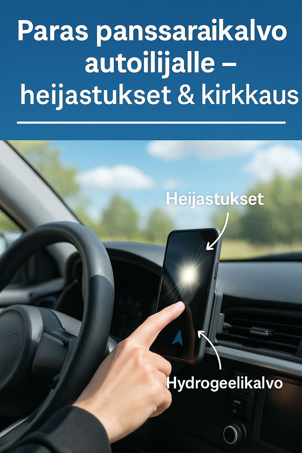 Paras panssarikalvo autoilijalle – vähentää heijastuksia ja parantaa näytön kirkkautta autossa