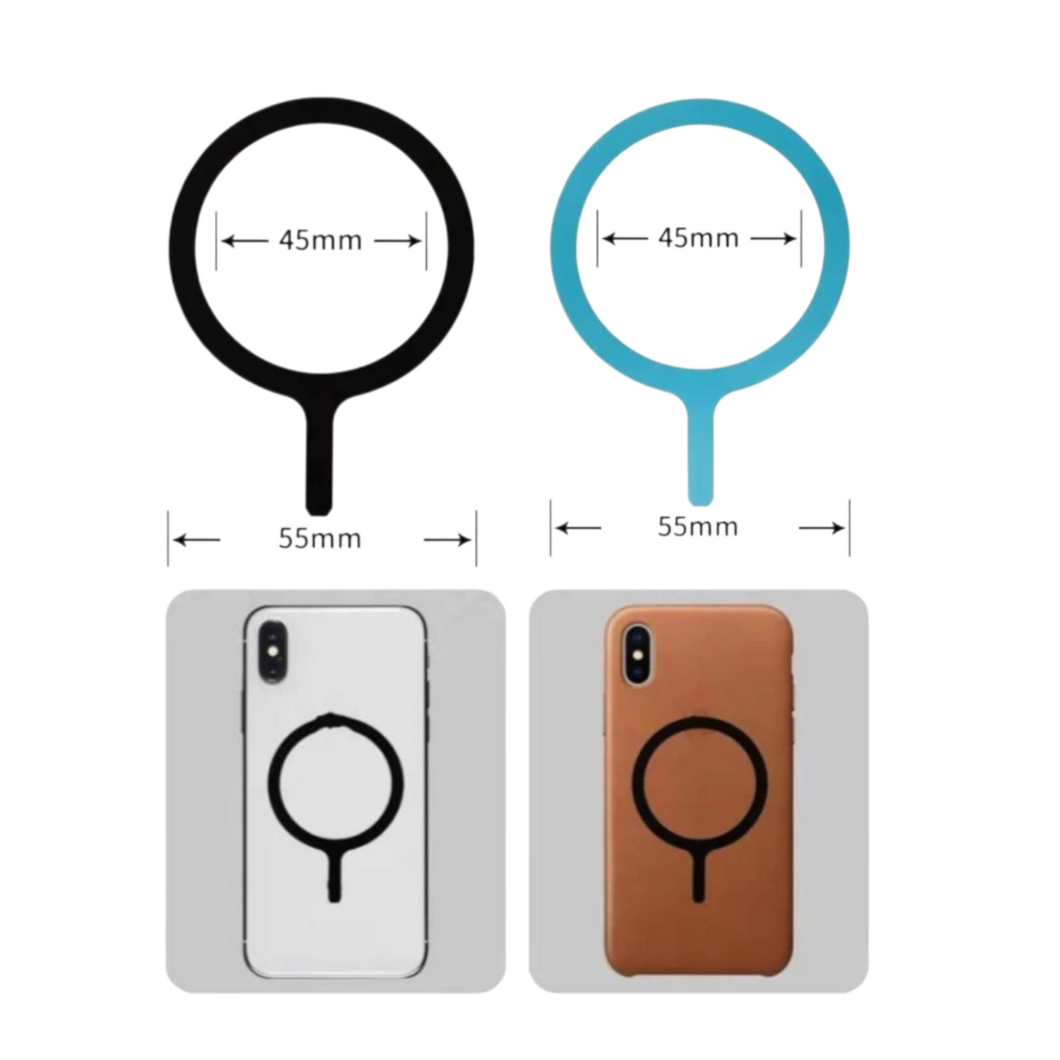 MagSafe tarrarengas ja metallinen adapteri puhelimeen