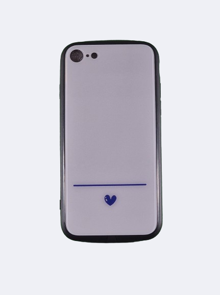 iPhone 7/8/Se Glowing LED Protective Case Heart White