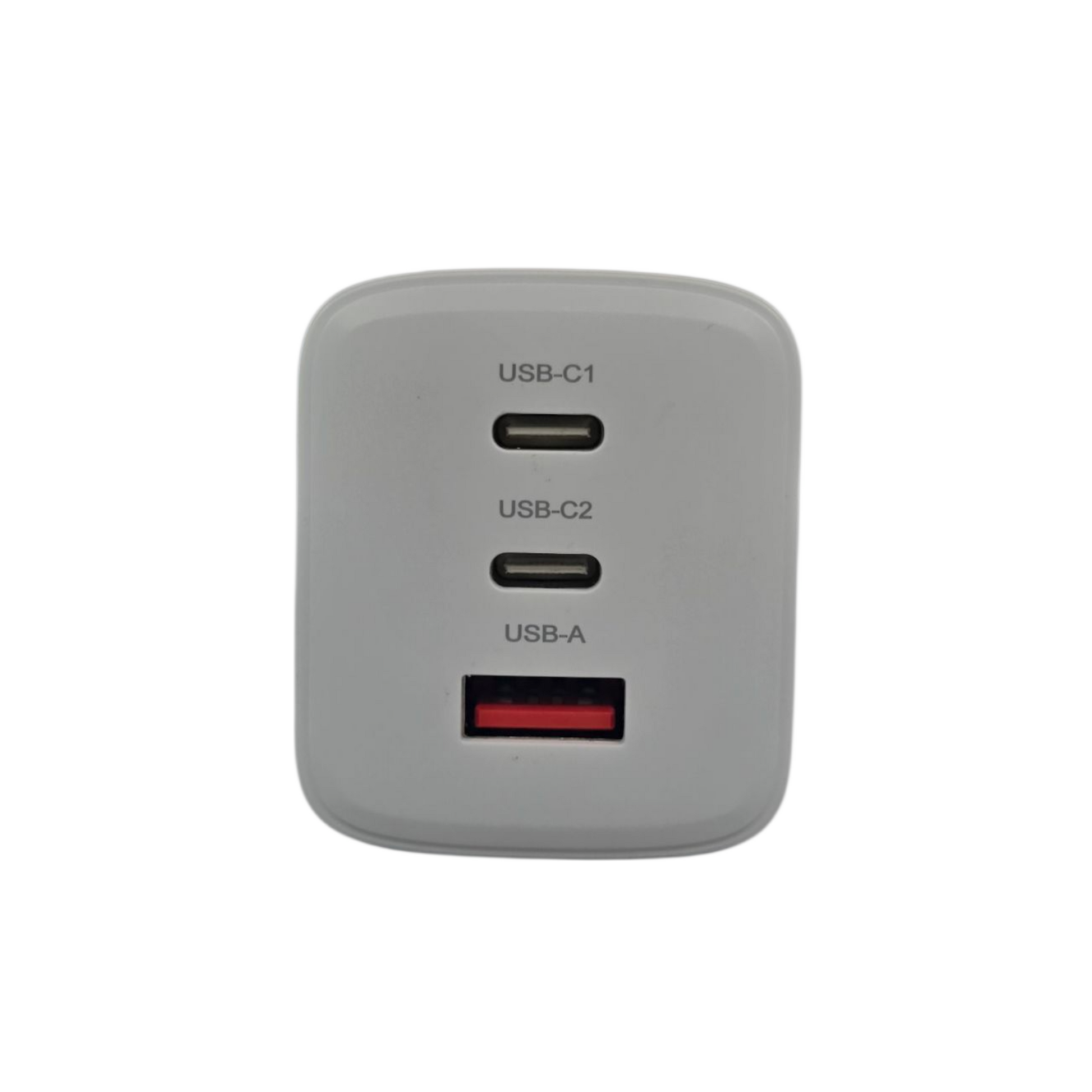 USB-C pikalaturi 65W – kolmeporttinen laturi edestä