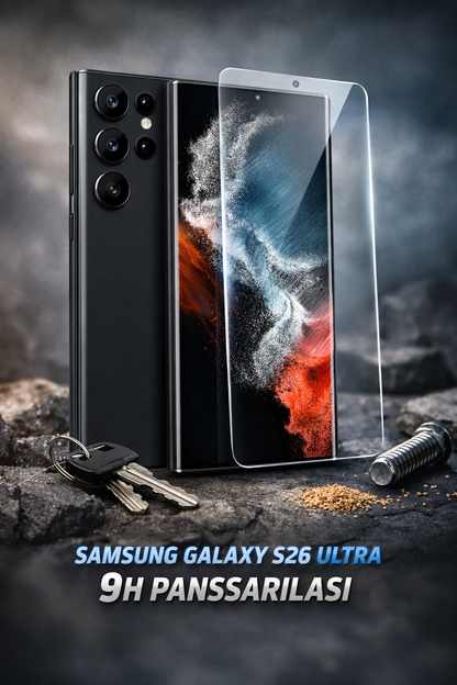 Samsung Galaxy S26 Ultra panssarilasi 9H – kirkas näytönsuoja joka suojaa näyttöä naarmuilta ja iskuilta