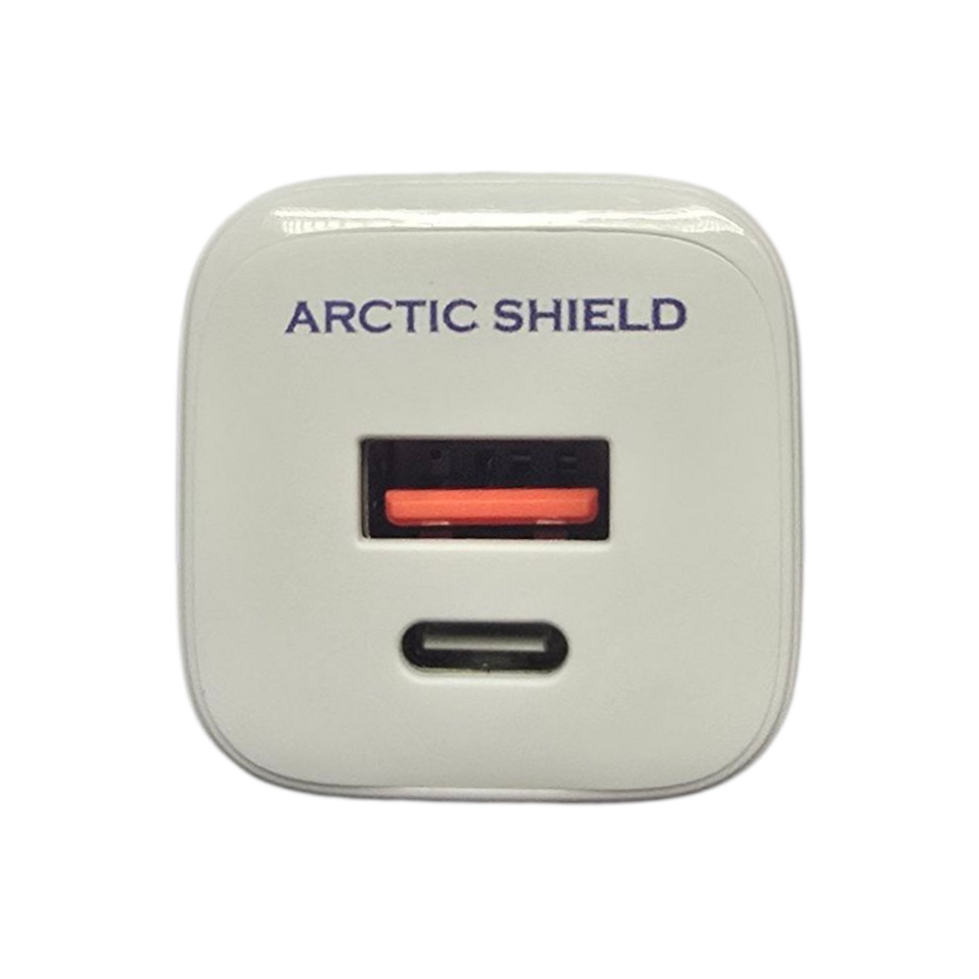 Arctic Shield 33W USB-C + USB-A seinälaturi – Valkoinen etukuva