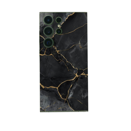 Arctic Shield BackSkin – Black Marble puhelimessa