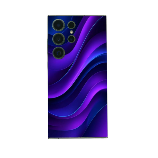 Arctic Shield BackSkin – Neon Waves puhelimessa