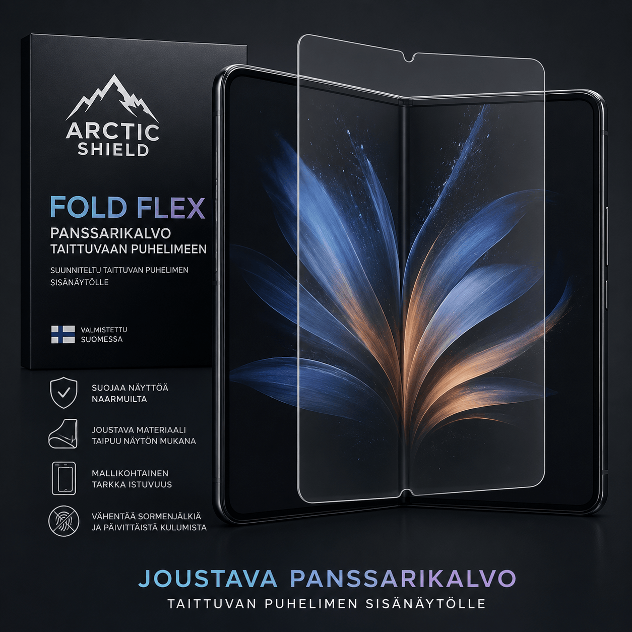 Arctic Shield Fold Flex panssarikalvo taittuvan puhelimen sisänäytölle