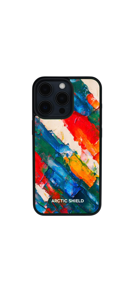 iPhone XS Max suojakuori – Arctic Shield värikäs maalauskuosi

