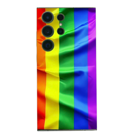 BackSkin Pride Flag puhelimen takakalvo – kirkas ja eläväpintainen sateenkaarilippu