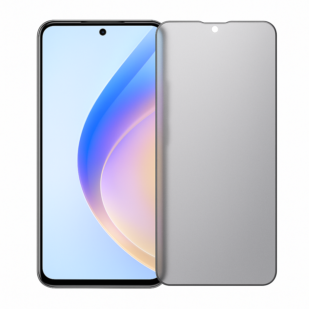 Honor 200 Lite puhelin ja mattapintainen panssarikalvo vierekkäin, läpikuultava anti-glare pinta