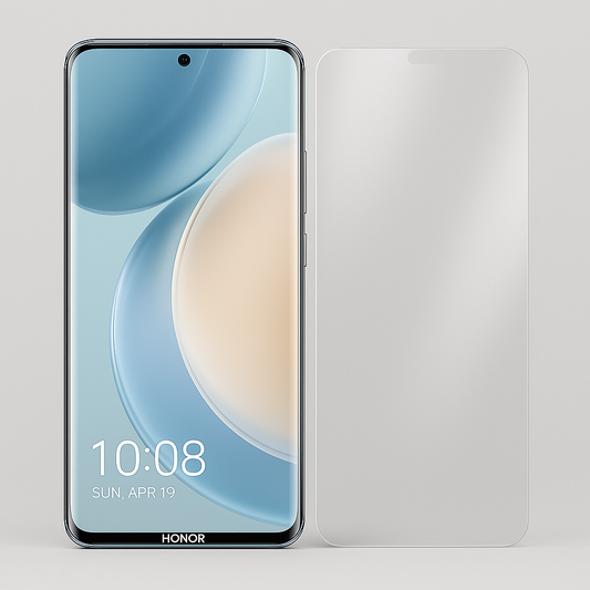 Honor 200 Smart puhelin ja hydrogeeli panssarikalvo vierekkäin