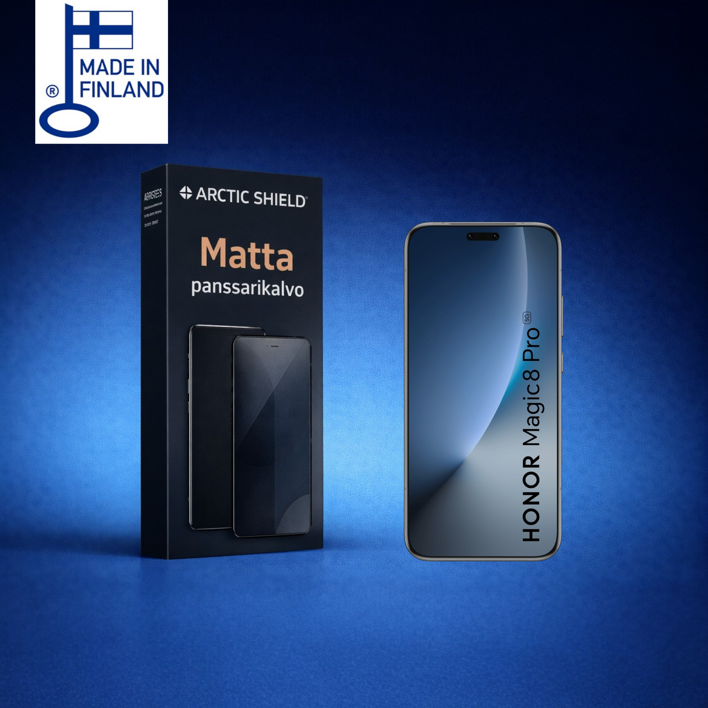 Honor Magic 8 Pro panssarikalvo – matta pintainen ja heijastamaton näytönsuoja, pehmeä kosketustuntuma ilman halkeamisriskiä