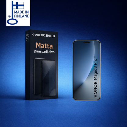 Honor Magic 8 Pro panssarikalvo – matta pintainen ja heijastamaton näytönsuoja, pehmeä kosketustuntuma ilman halkeamisriskiä