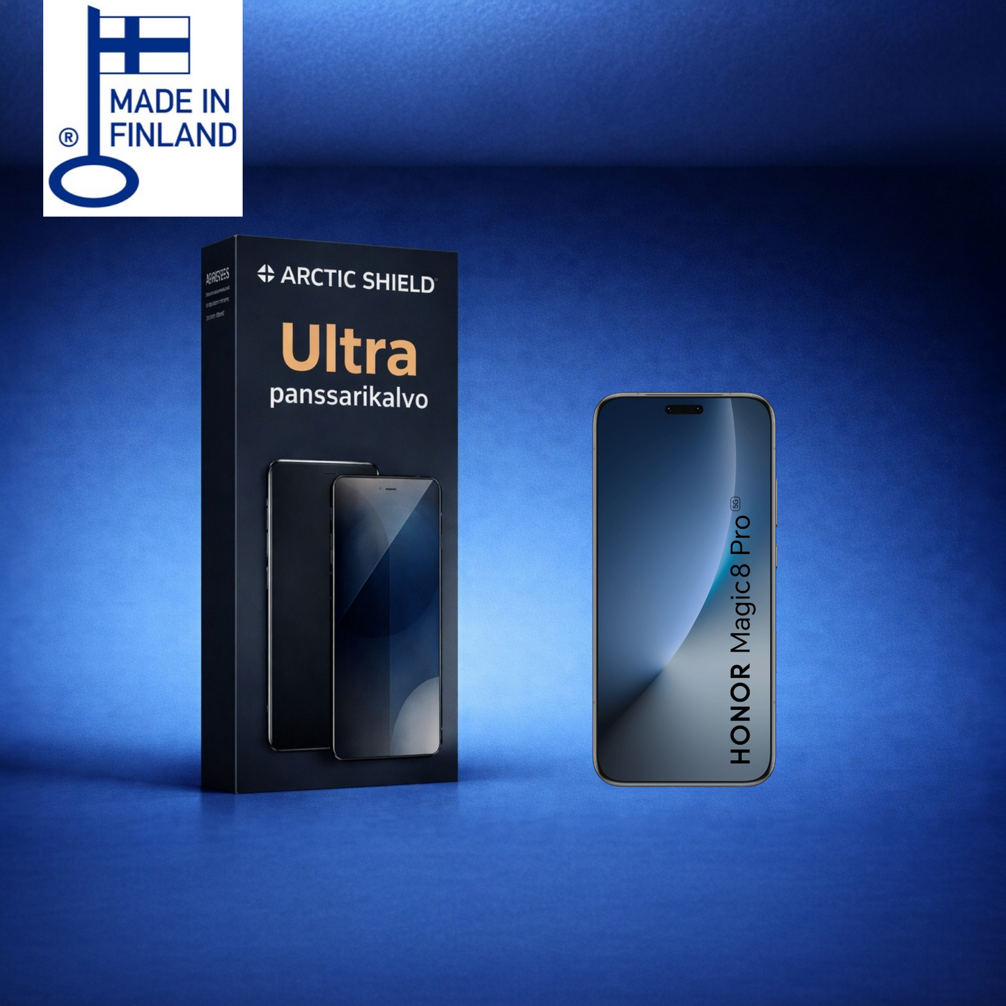 Honor Magic 8 Pro panssarikalvo – Ultra lasimainen ja erittäin liukas näytönsuoja, joka joustaa ja kestää iskuja ilman halkeamista