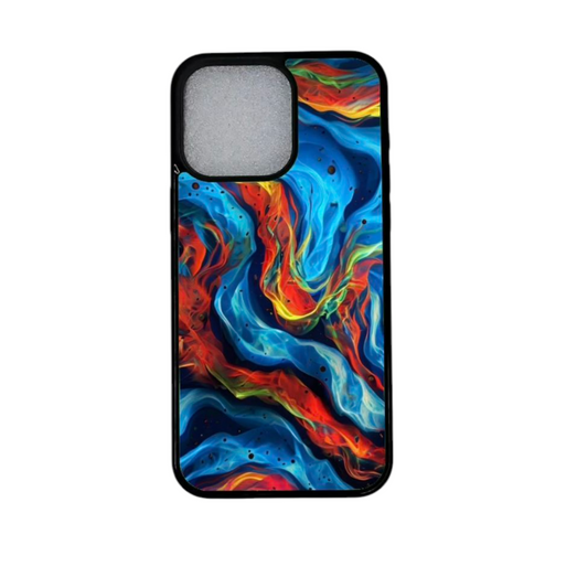 iPhone 11 Pro Max kuori – liekehtivä väridesign edestä