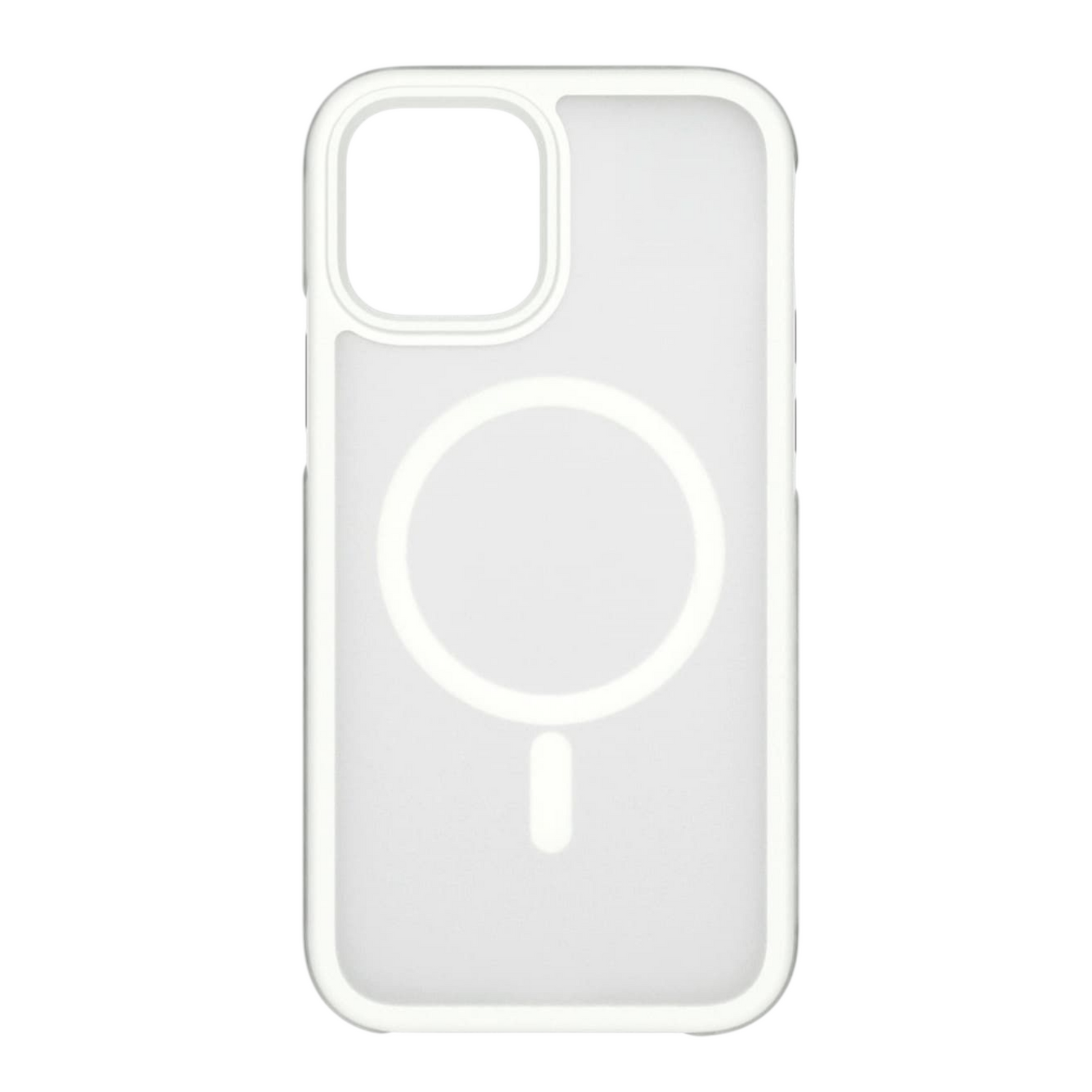 iPhone 11 Pro Max valkoinen magneettinen kuori läpinäkyvällä taustalla