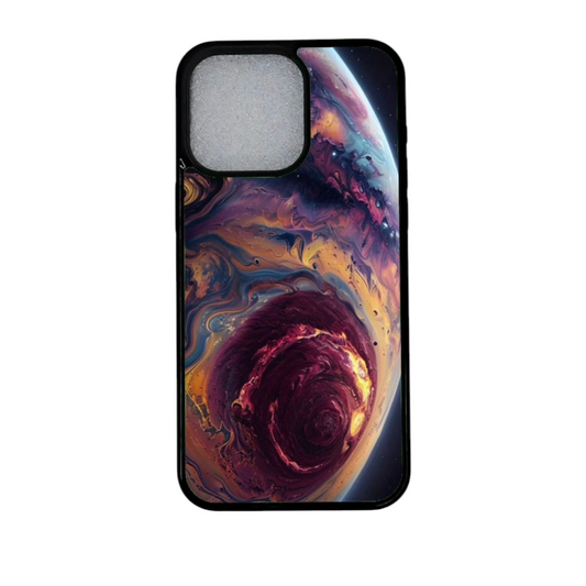 Avaruusteemainen magneettikuori iPhone 12 Pro -puhelimelle sivulta