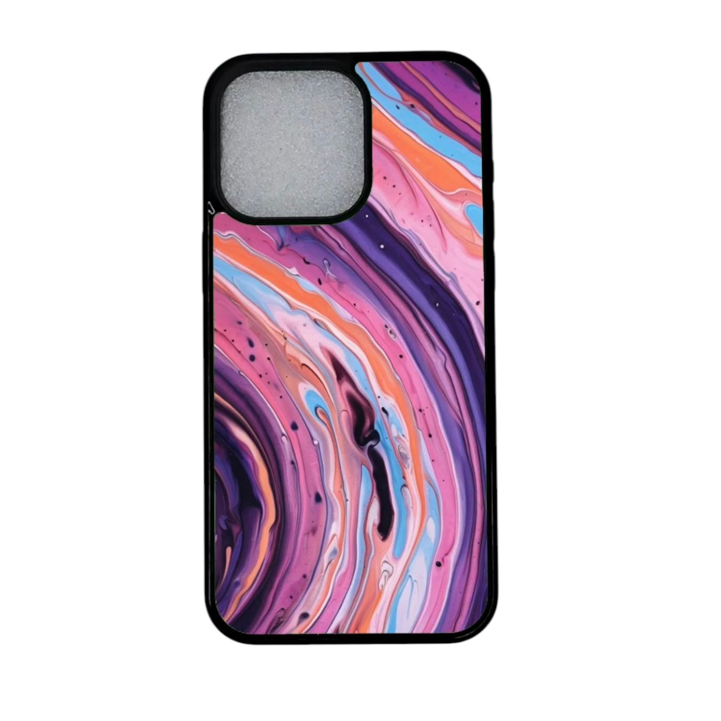 🎨 iPhone 12 Pro Magneettinen Suojakuori – Violet Swirl Art 🌈