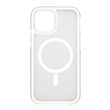 iPhone 12 Pro Max valkoinen magneettinen kuori kirkkaalla taustalla