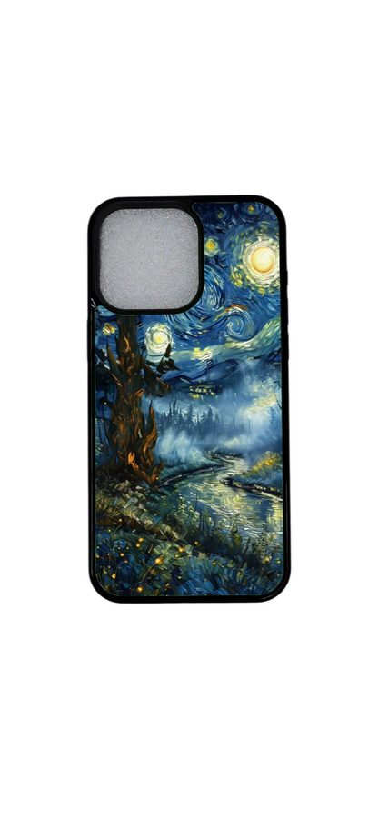 iPhone 14 Pro MagSafe-yhteensopiva suojakuori – metsämaisema takaa