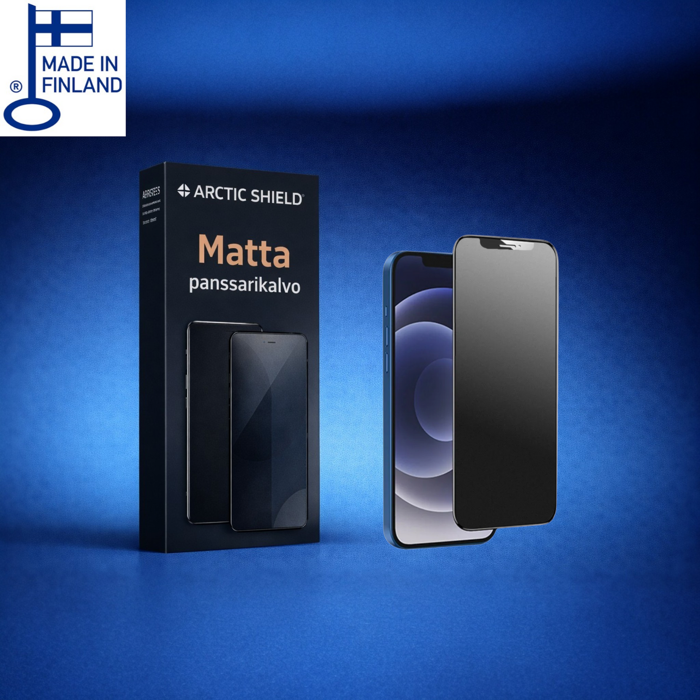 iPhone 15 Pro mattapintainen panssarikalvo Arctic Shield Frost anti glare näytönsuoja