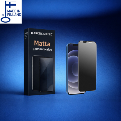 iPhone 15 Pro mattapintainen panssarikalvo Arctic Shield Frost anti glare näytönsuoja