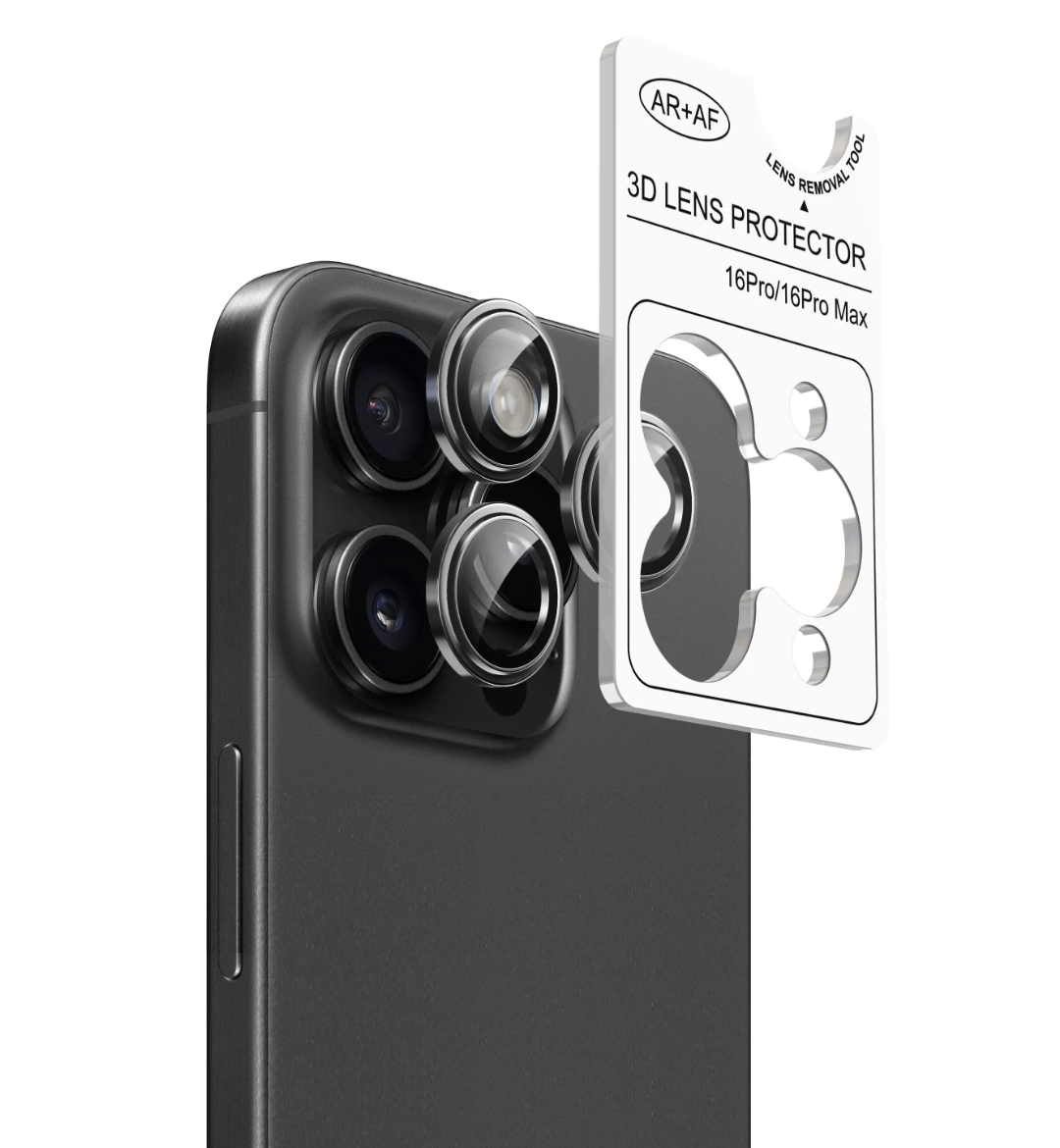 Asennuskehikko iPhone 15 Pro Max kameran linssinsuojalle – tarkka ja helppo asennus