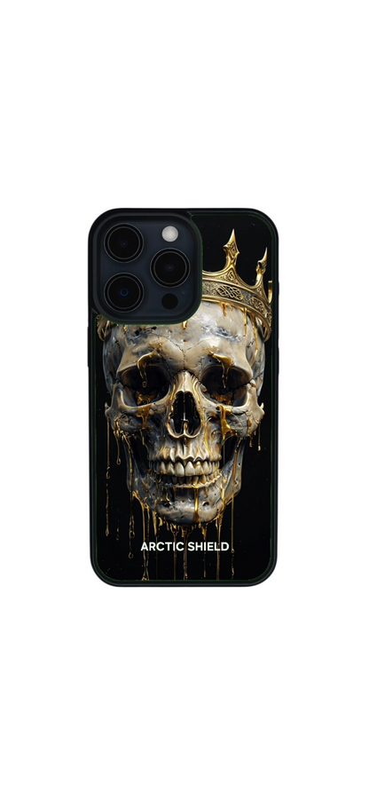 iPhone 16 Pro suojakuori kallokruunu – kruunupääkallo kuosi premium iPhonelle
