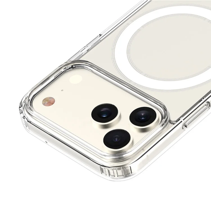 iPhone 17 Pro Max kirkas MagSafe suojakuori – iskunkestävä TPU-malli