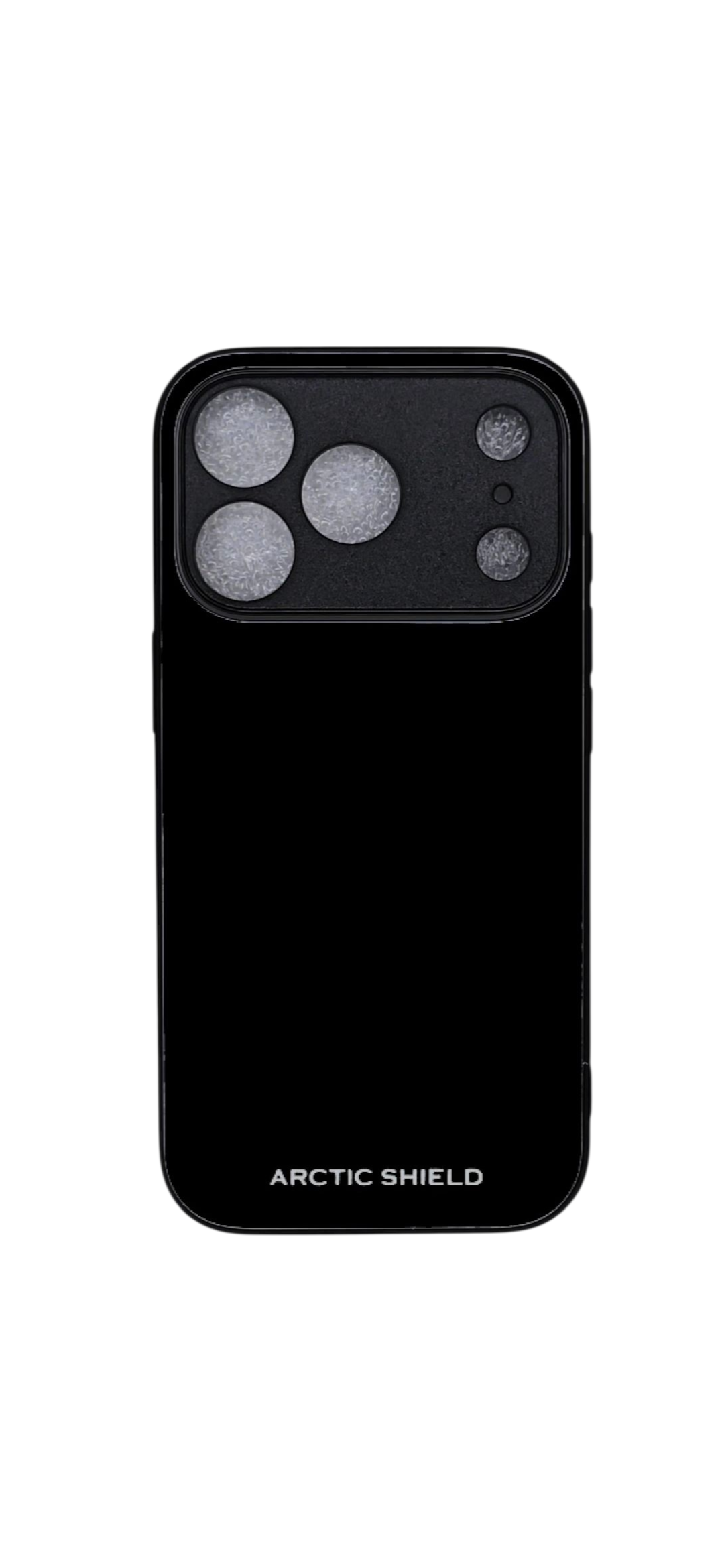 iPhone 17 Pro Max MagSafe suojakuori kova pinta ja kohotettu kameransuoja musta Arctic Shield