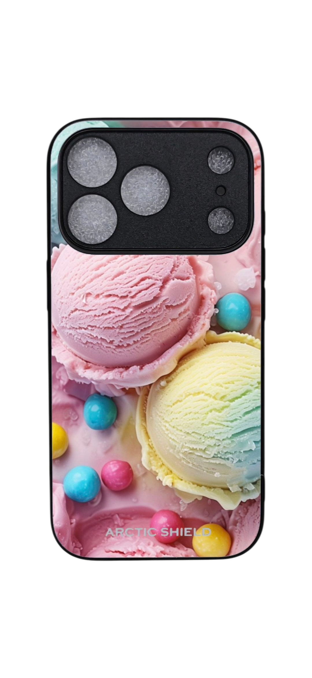 iPhone 17 Pro MagSafe suojakuori kova pinta ja kohotettu kameransuoja jäätelökuosi Arctic Shield