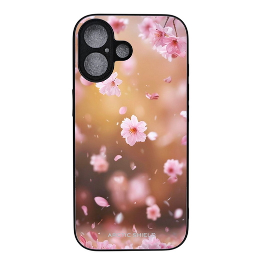 iPhone 17 suojakuori MagSafe yhteensopiva – Arctic Shield kirsikankukka design

