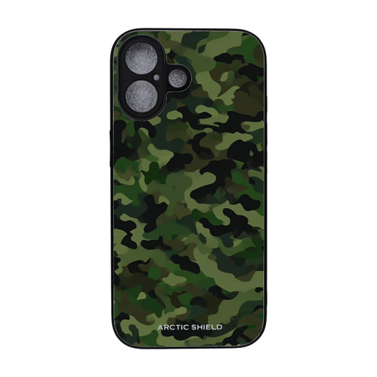 iPhone 17 suojakuori MagSafe yhteensopiva – Arctic Shield maastokuvio camouflage design


