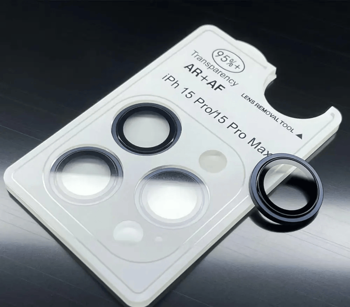 iPhone 18 Pro linssinsuoja asennuskehikolla