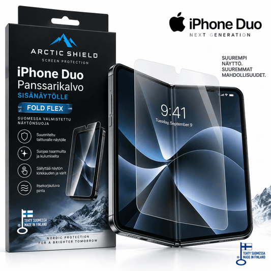 iPhone Duo sisänäytön panssarikalvo – Arctic Shield Fold Flex taittuvalle näytölle