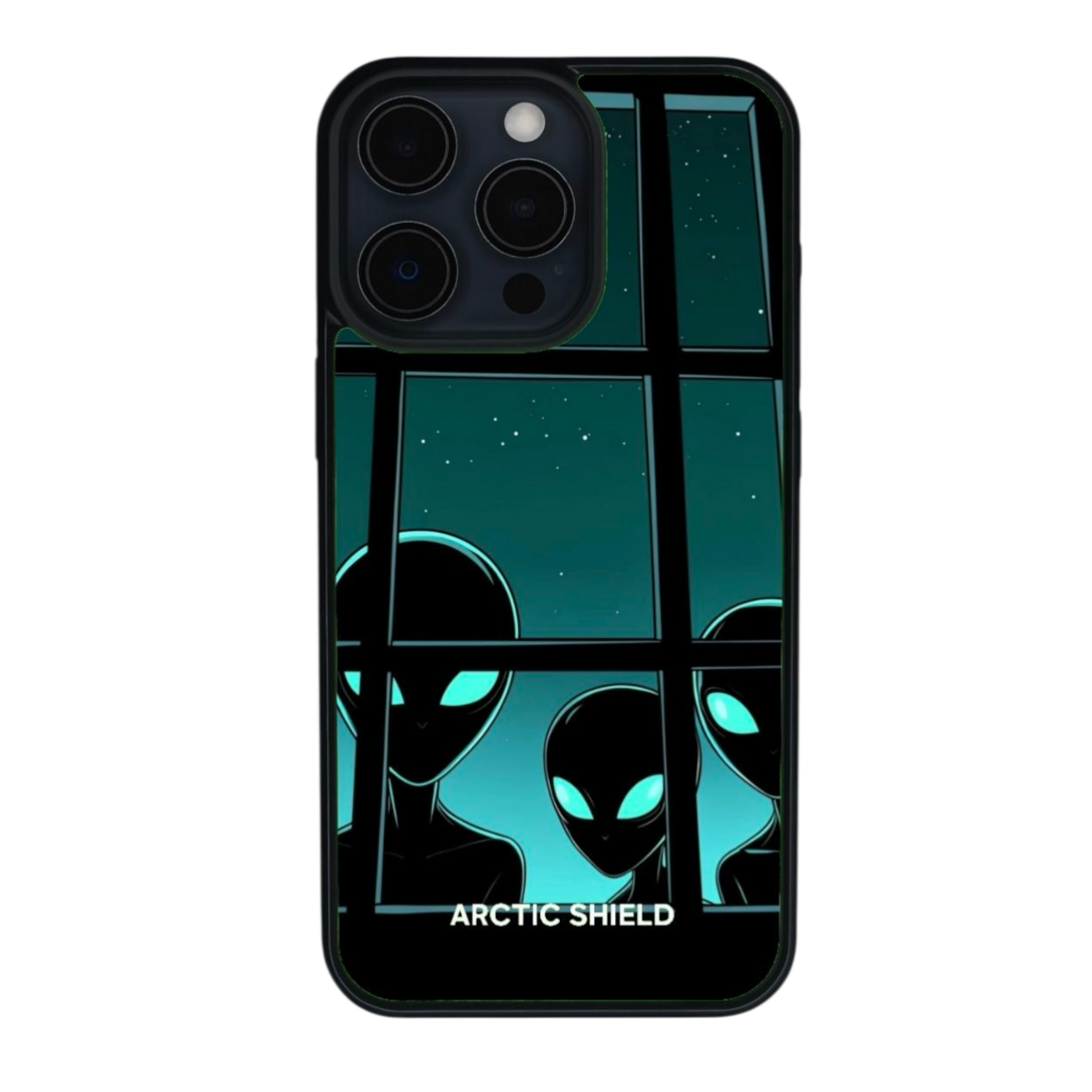 iPhone XS Max phone case - Aliens behind window	
