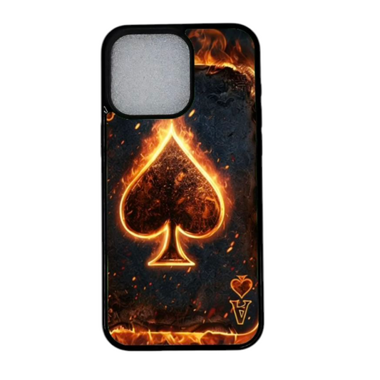 iPhone 12 kuori Ace of Spades edestäpäin