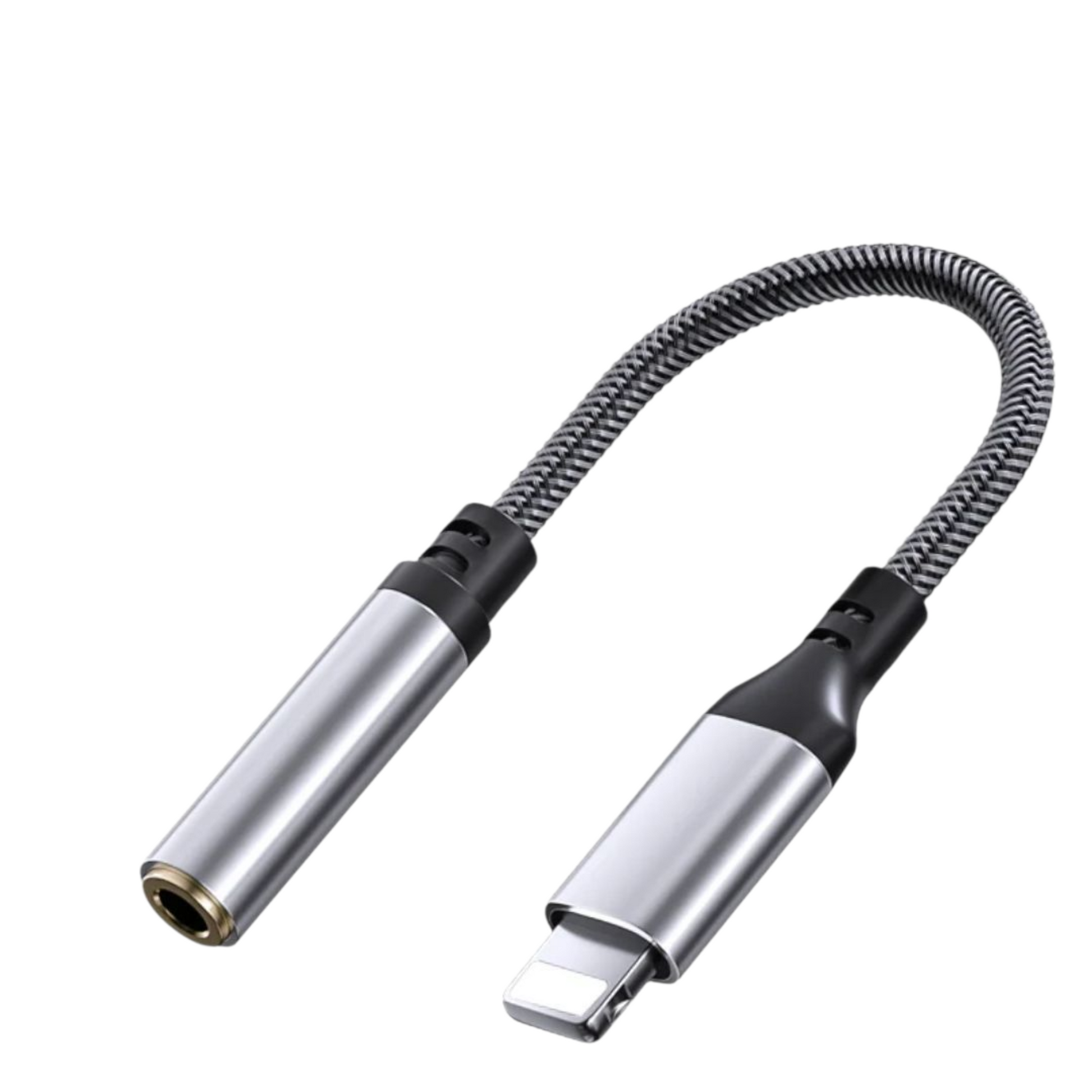 3.5 mm kuulokeadapteri sinisellä iPhonella