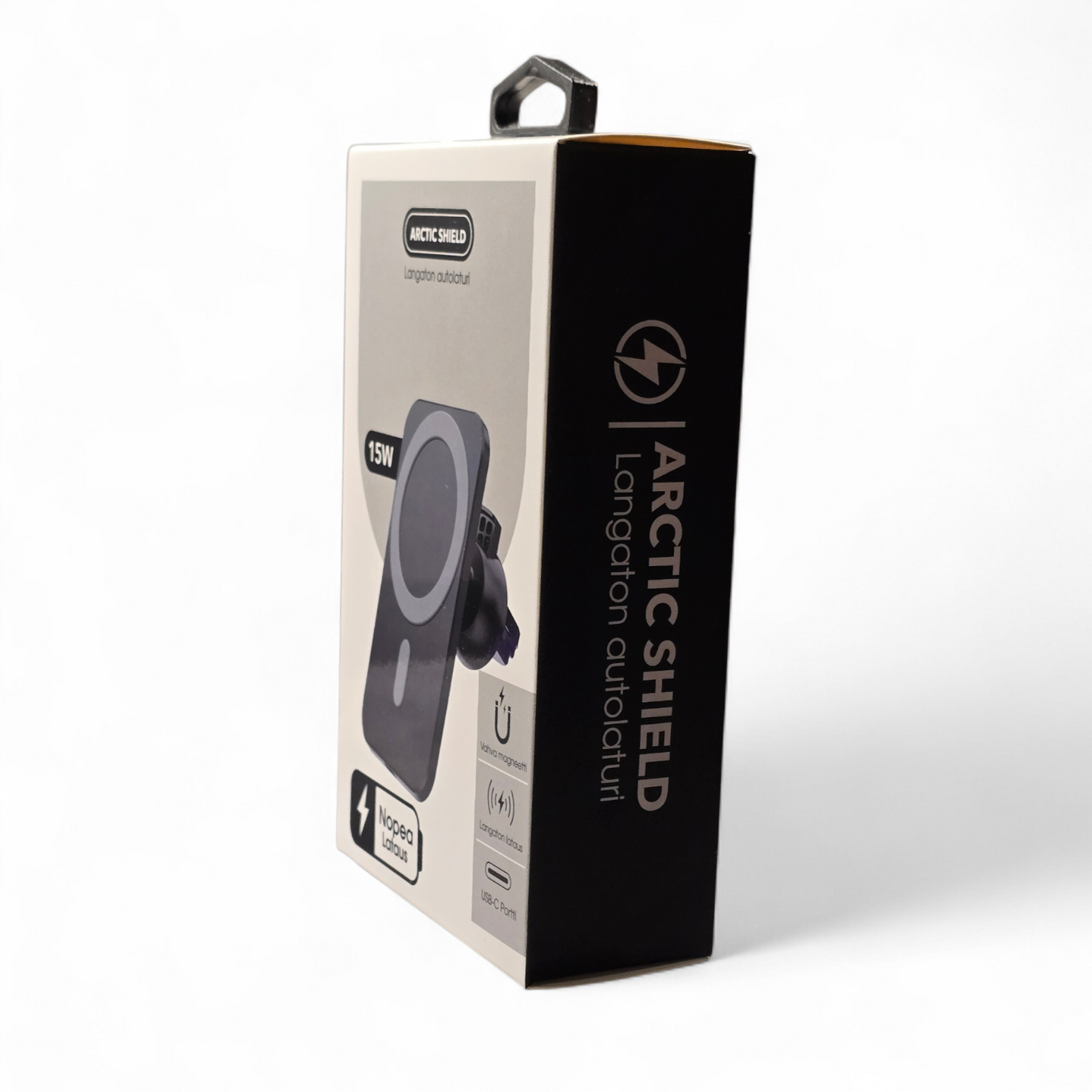 MagSafe autolaturi autoon – Arctic Shield magneettinen iPhone-autolaturi ilmastointiritilään