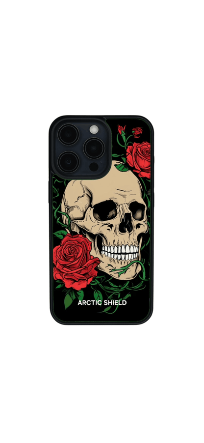 OnePlus 15 suojakuori – Kallo & Ruusut – kuosin esimerkkikuva 1