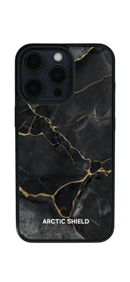 OnePlus 15 suojakuori – Musta Marmori – kuosin esimerkkikuva 2