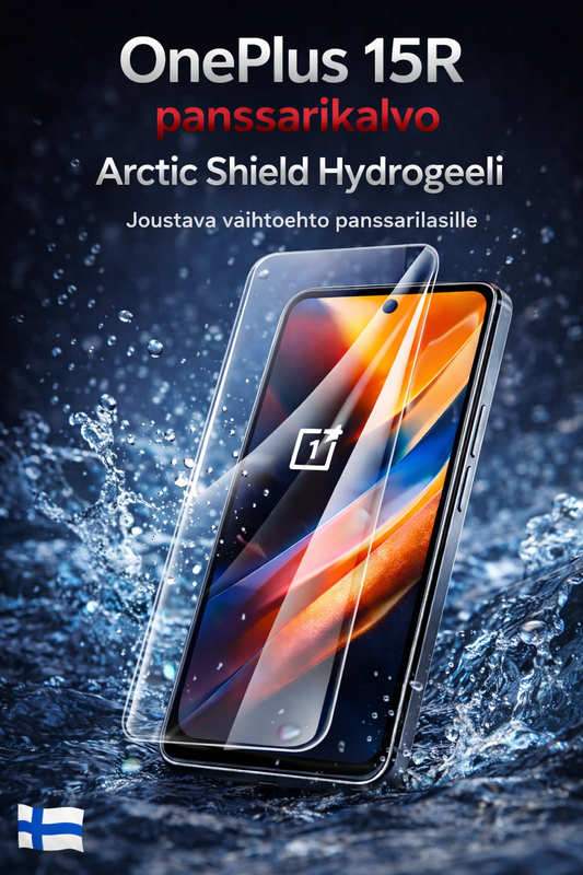 Arctic Shield Hydrogeeli panssarikalvo OnePlus 15R -puhelimeen – joustava vaihtoehto panssarilasille