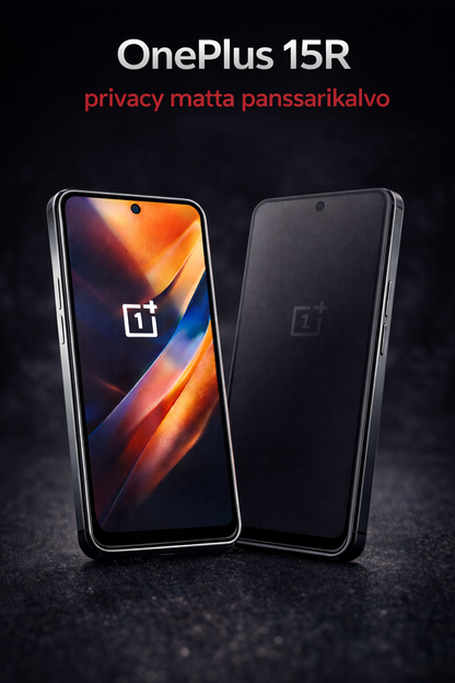 Arctic Shield privacy matta panssarikalvo OnePlus 15R -puhelimeen – vaihtoehto mattapintaiselle panssarilasille