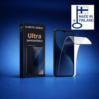 OnePlus 7 Pro panssarikalvo Arctic Shield Ultra näytönsuoja kaarevalle näytölle valmistettu Suomessa