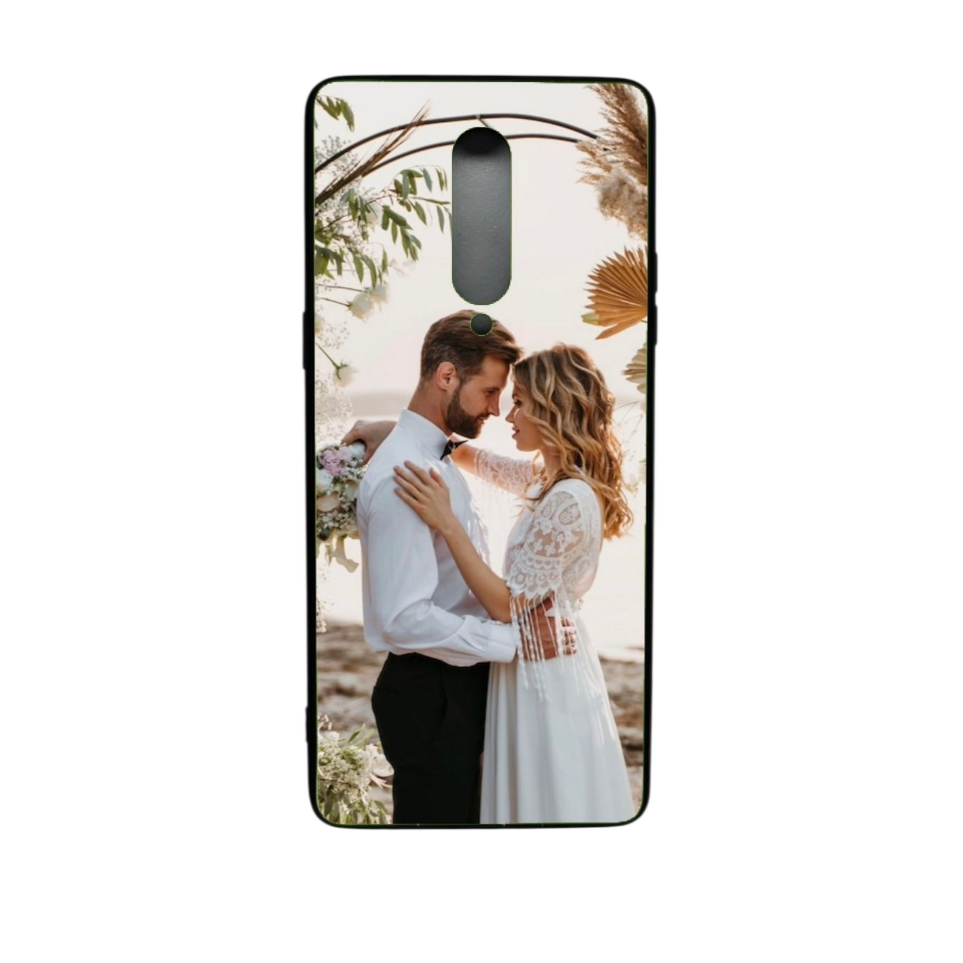 OnePlus 7 Pro suojakuori – oma kuva hääpäivältä painettuna