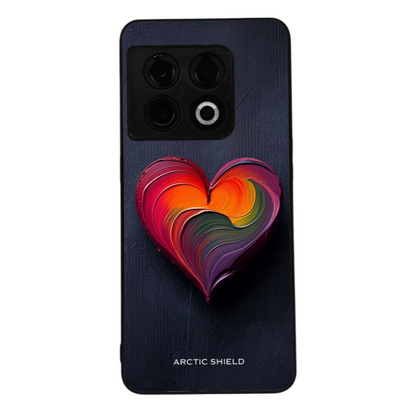 OnePlus Nord 4 Arctic Shield kuori – pystysuora värisydän tummalla