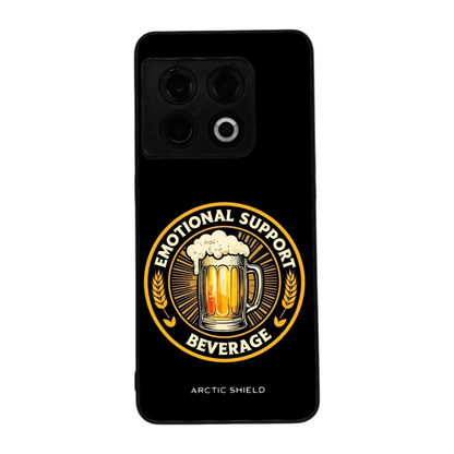 OnePlus Nord CE 2 kuori Arctic Shield musta tausta ja oluttuoppi printti