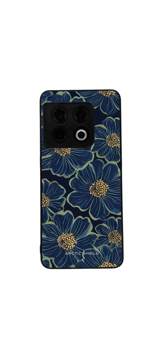 OnePlus Nord CE 2 suojakuori Arctic Shield kukkakuosi – sininen design