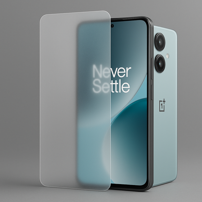 Mattapintainen panssarikalvo OnePlus Nord CE5 – Arctic Shield Frost suojaa tehokkaasti ilman heijastuksia.