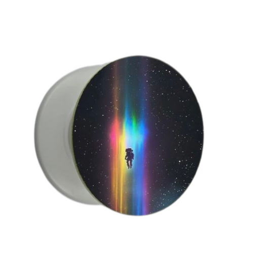 Puhelimen pidike Ø47 mm astronautti avaruudessa -kuosilla – mobiilikauppa.com
