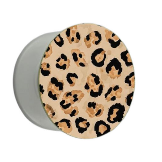 Puhelimen pidike Ø47 mm leopardikuosilla – mobiilikauppa.com